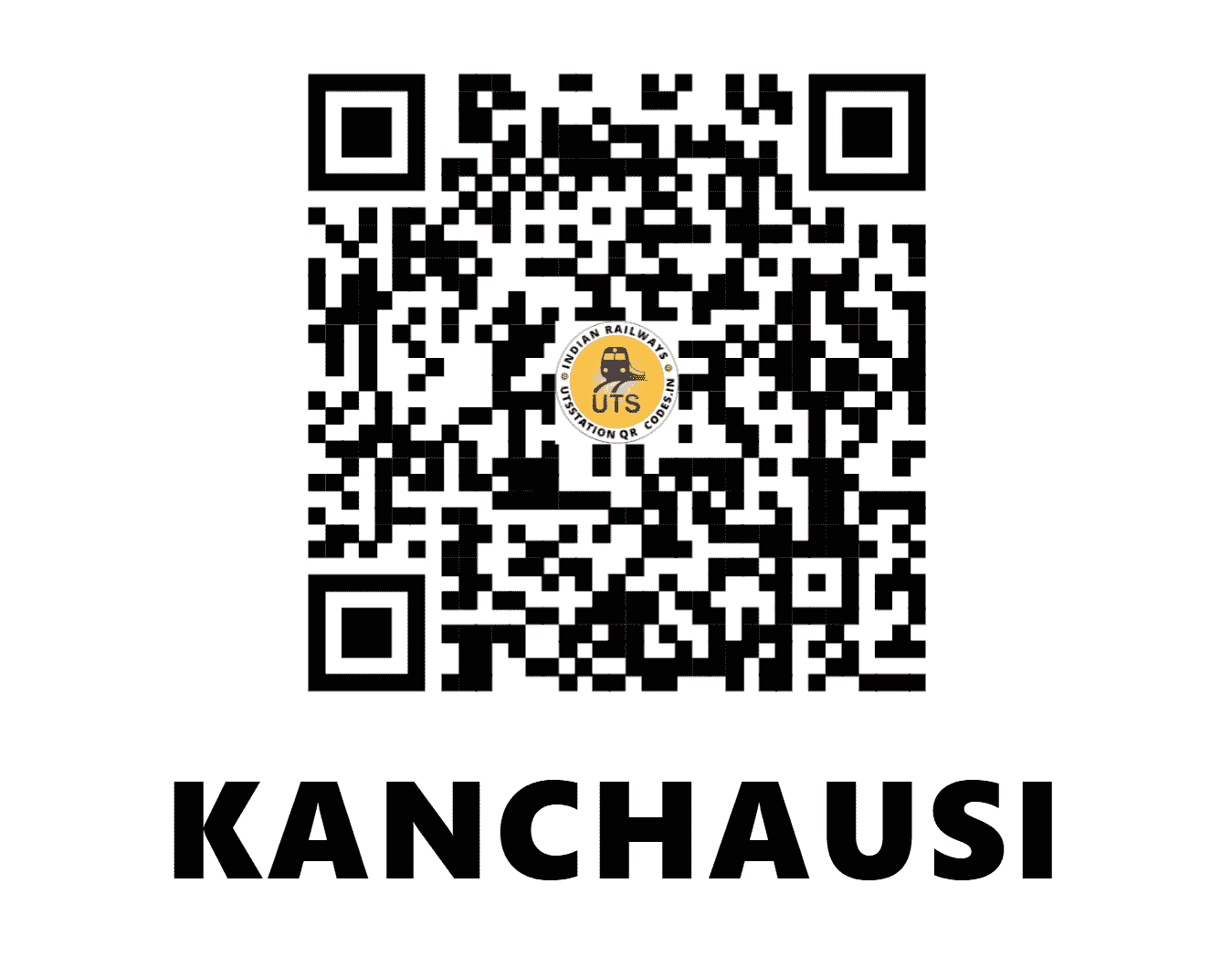 UTS QR Code for KANCHAUSI - KNS (NC - UTTAR PRADESH)